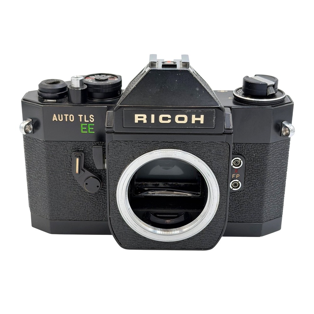 Ricoh Auto TLS EE 35mm SLR Film Camera Body Black M42 Mount Vintage 0711417